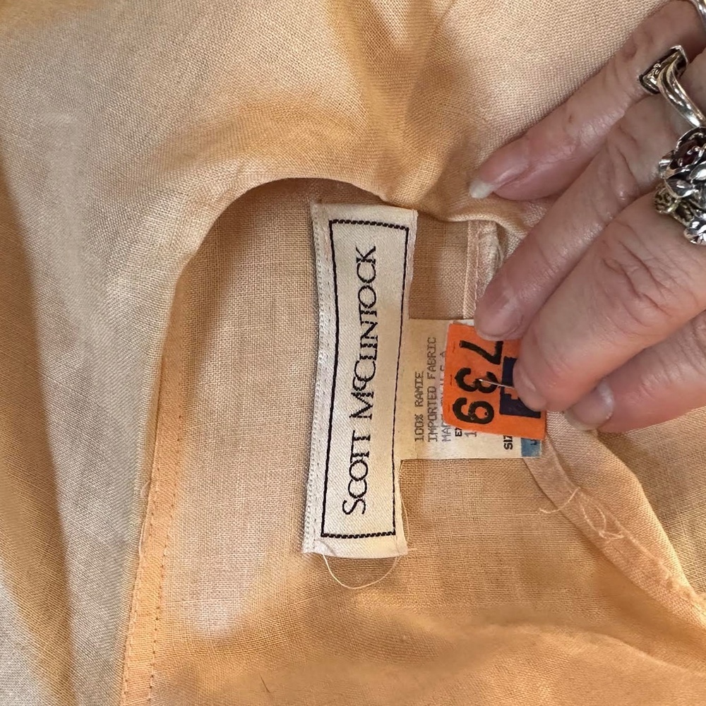 PEACH DRESS LINEN SUIT - Picture 4 of 7